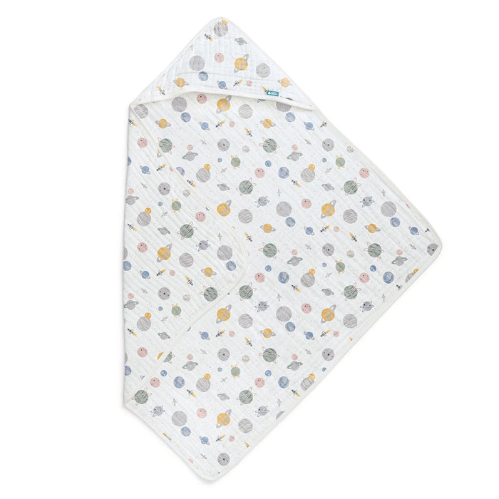 Hooded Towel Cotton Blend White Rocket