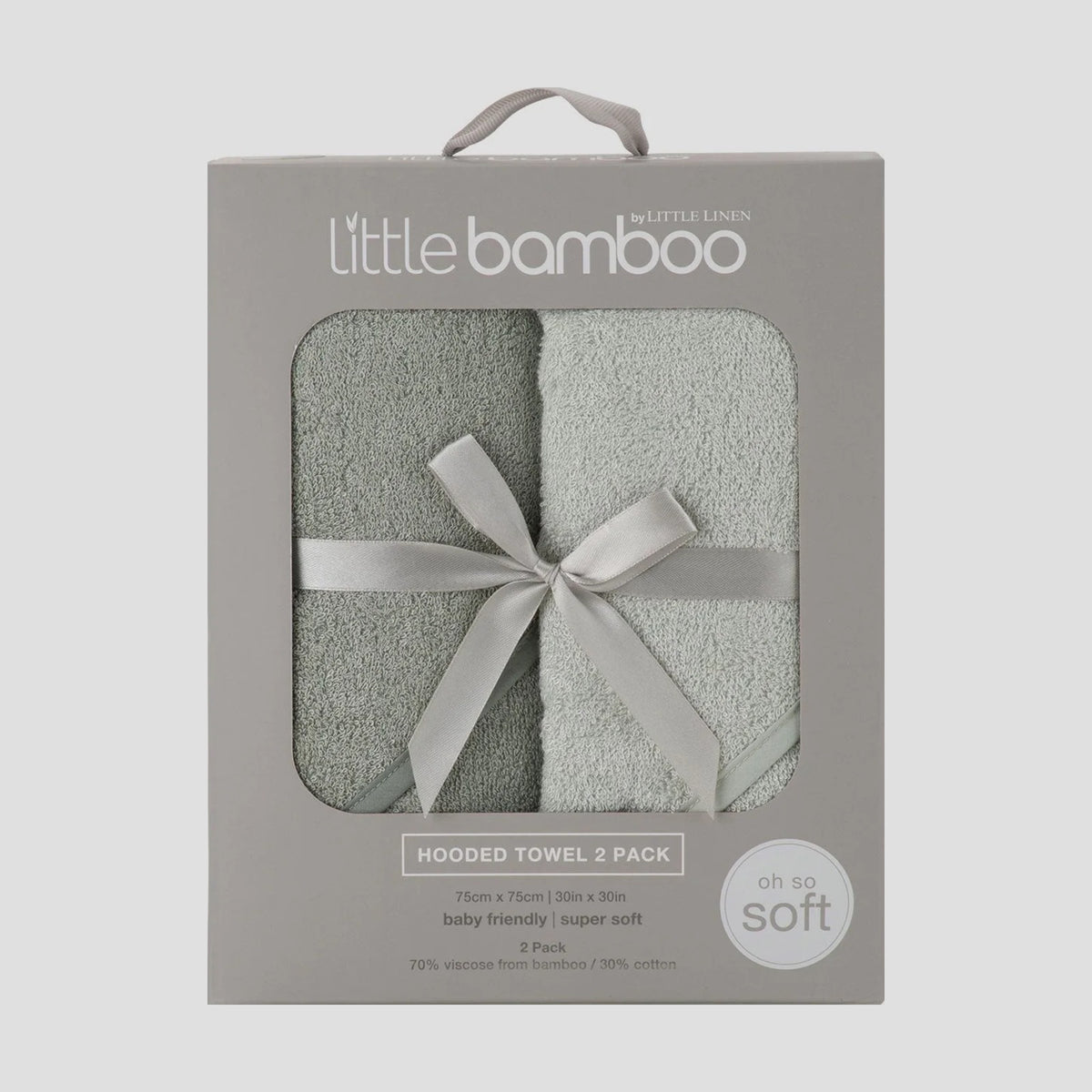 Little Bamboo Hooded Towels 2 Pack in Turtle Bay
