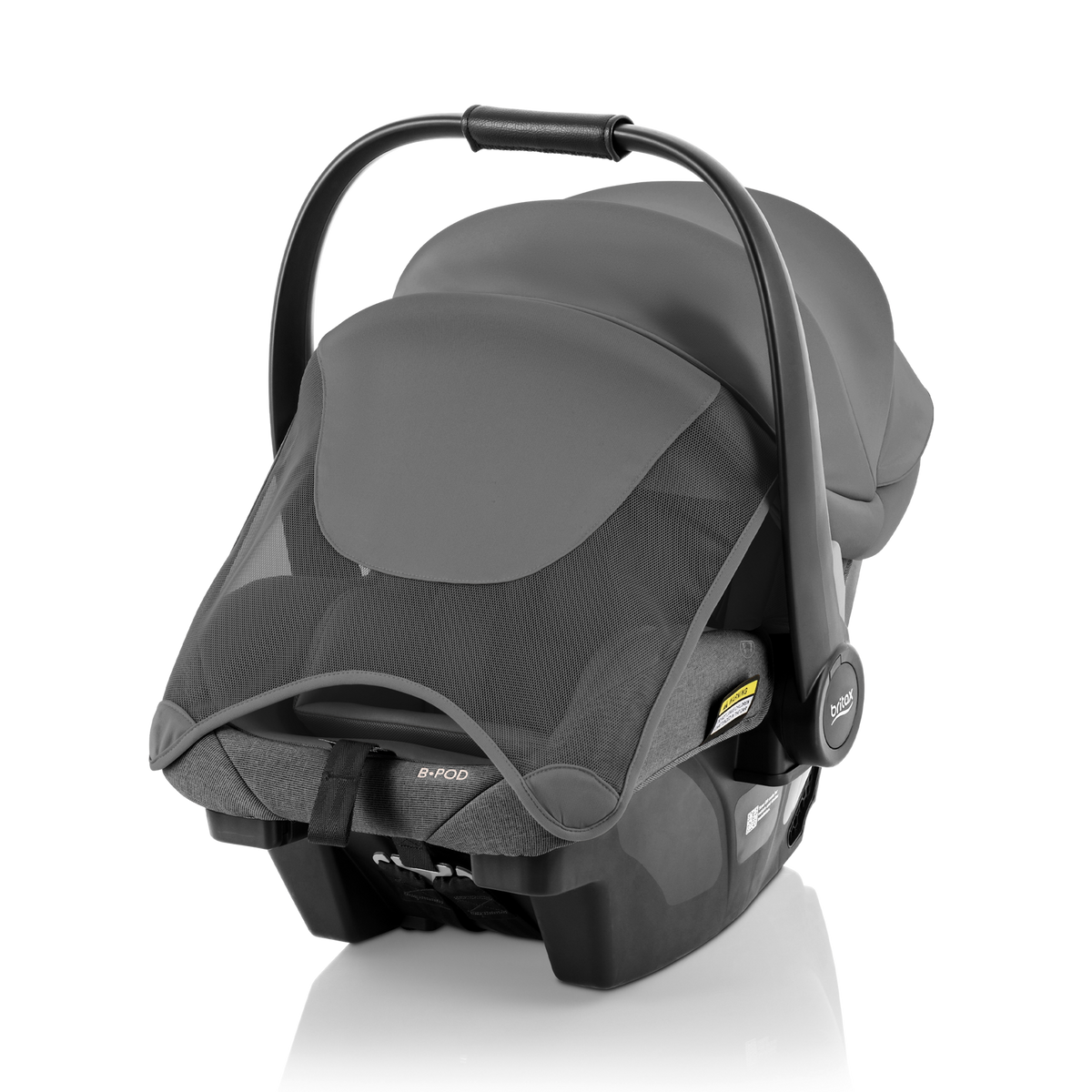 B-Pod Baby Capsule Mineral Grey, side profile
