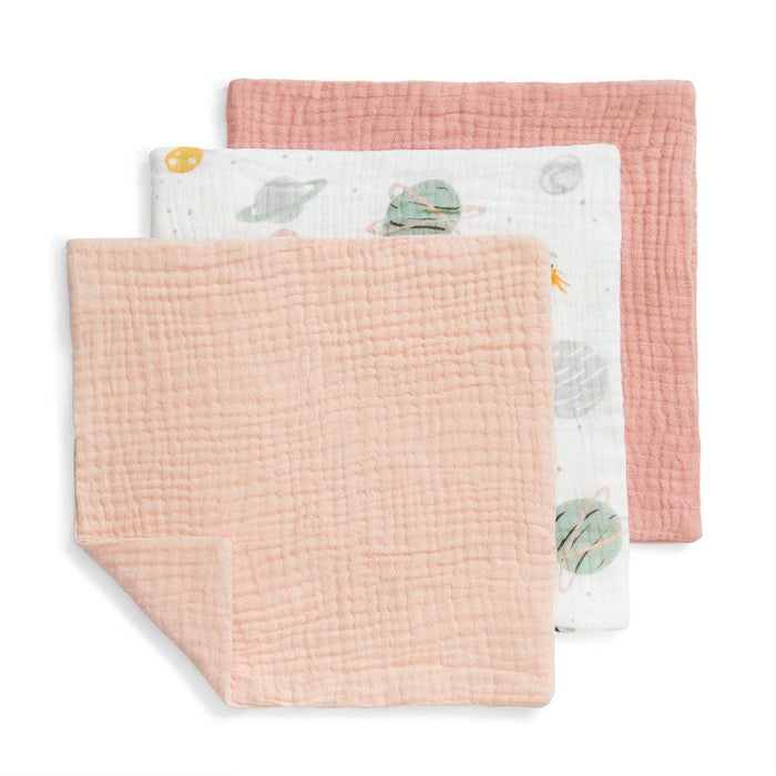Wash Cloth 3 Pack Cotton Blush Rocket