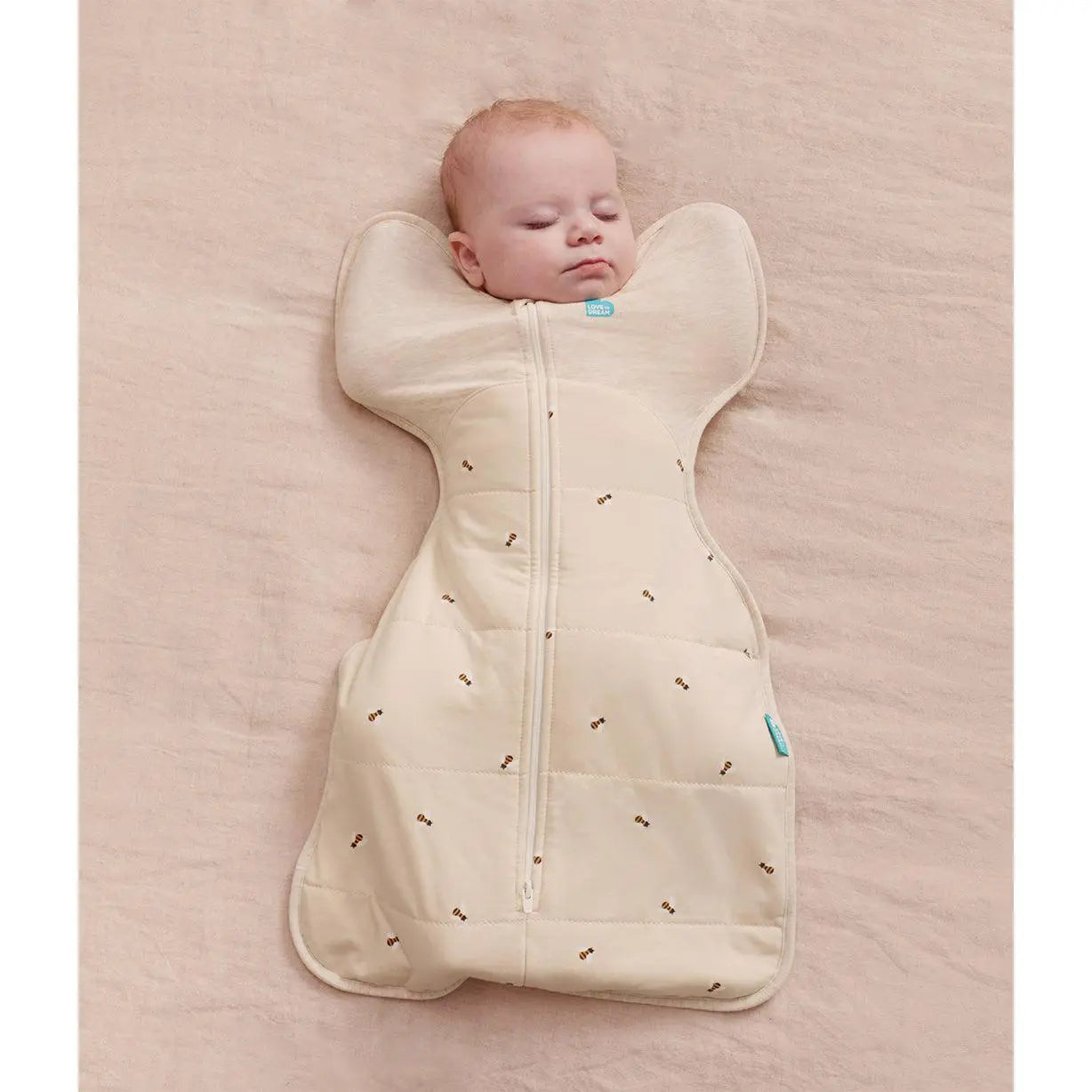 Swaddle Up™ 2.5 TOG Cotton Oatmeal Bees