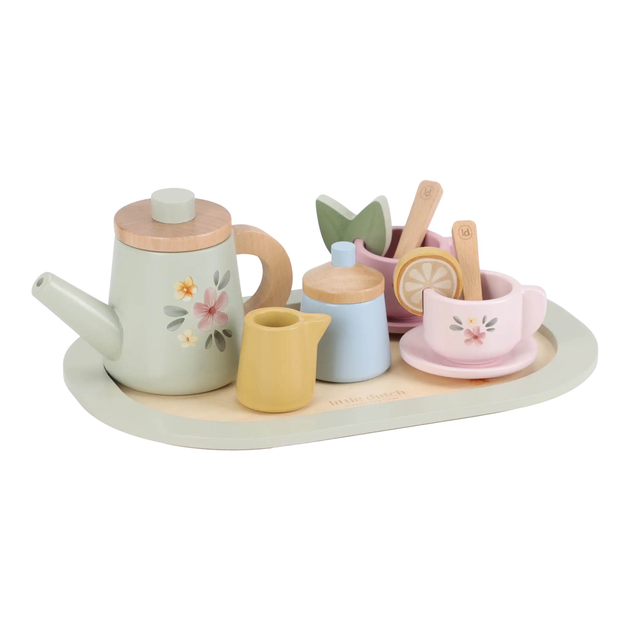 Wooden Tea Set