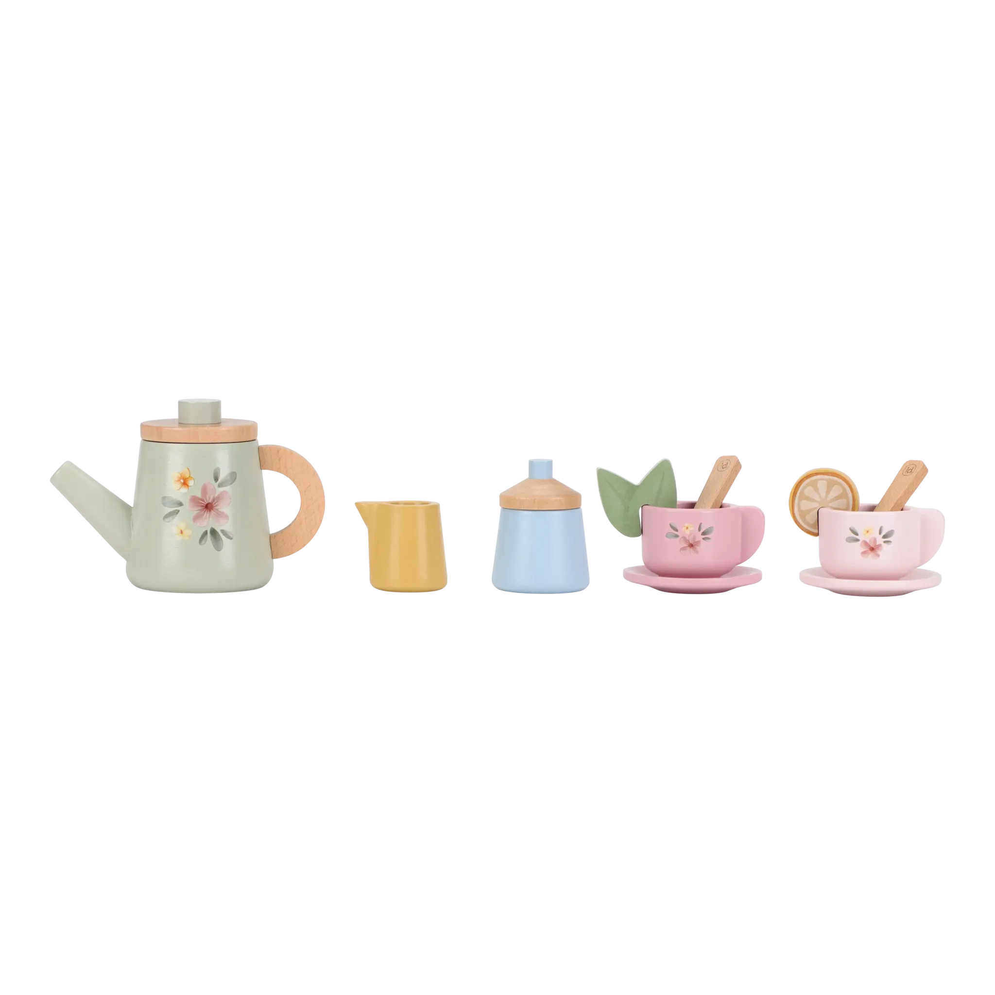 Wooden Tea Set