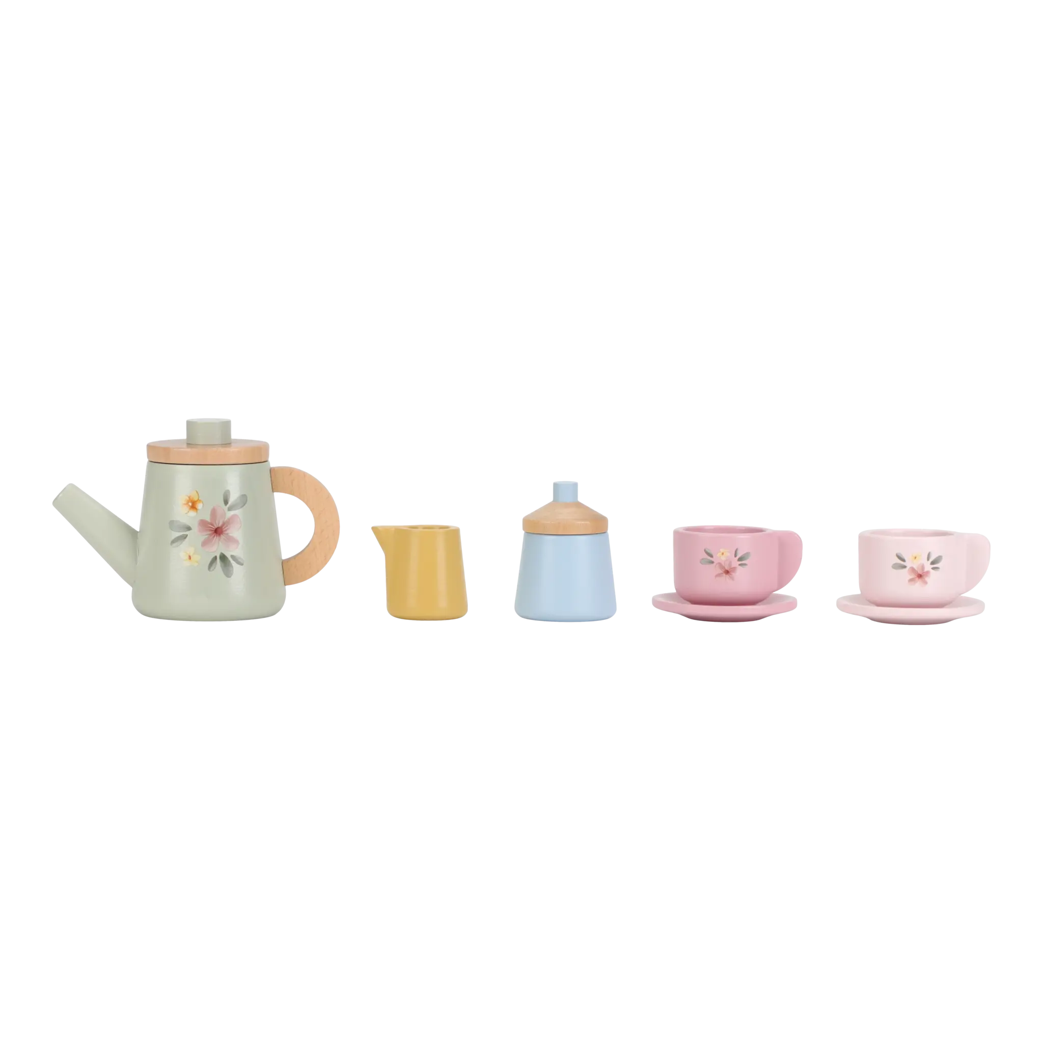 Wooden Tea Set