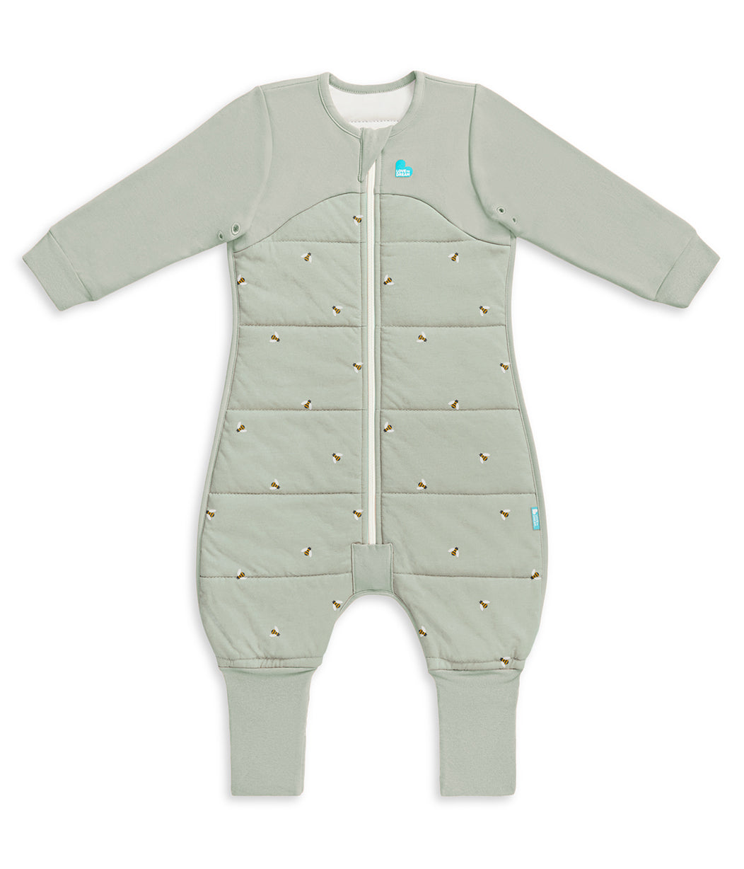 Love to Dream Sleep Suit 2.5 TOG showing legs design for mobile toddler sleepers