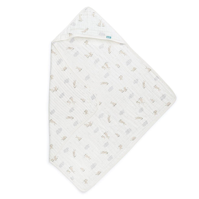 Hooded Towel Cotton Blend White Cloud Bunnies