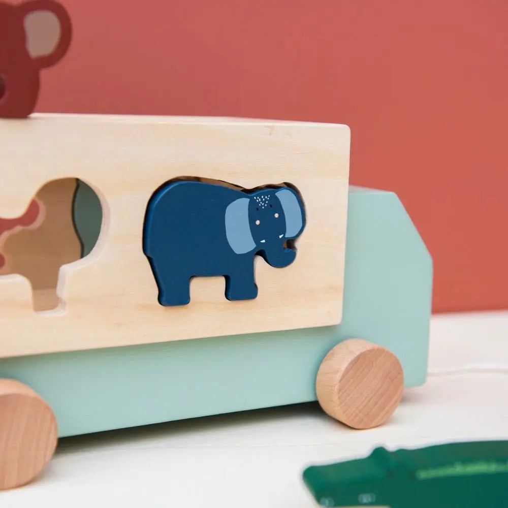 Wooden animal truck