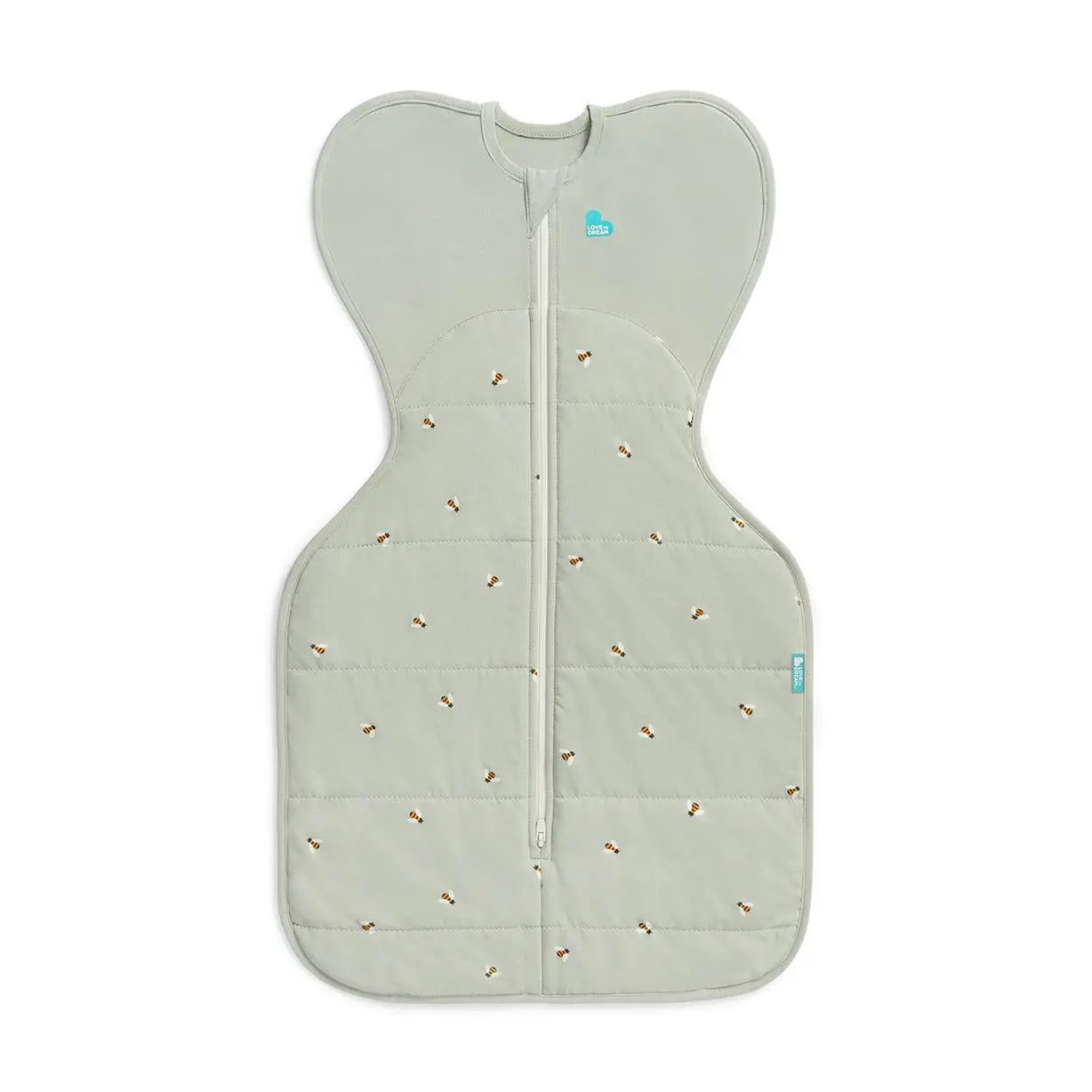 Swaddle Up™ 2.5 TOG Cotton Olive Bees