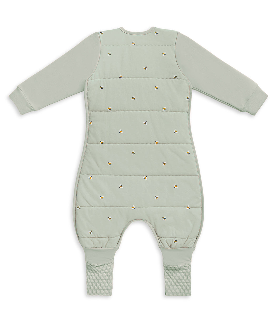 Love to Dream Sleep Suit Long Sleeve 2.5 TOG — convertible foot covers with heart grip pads