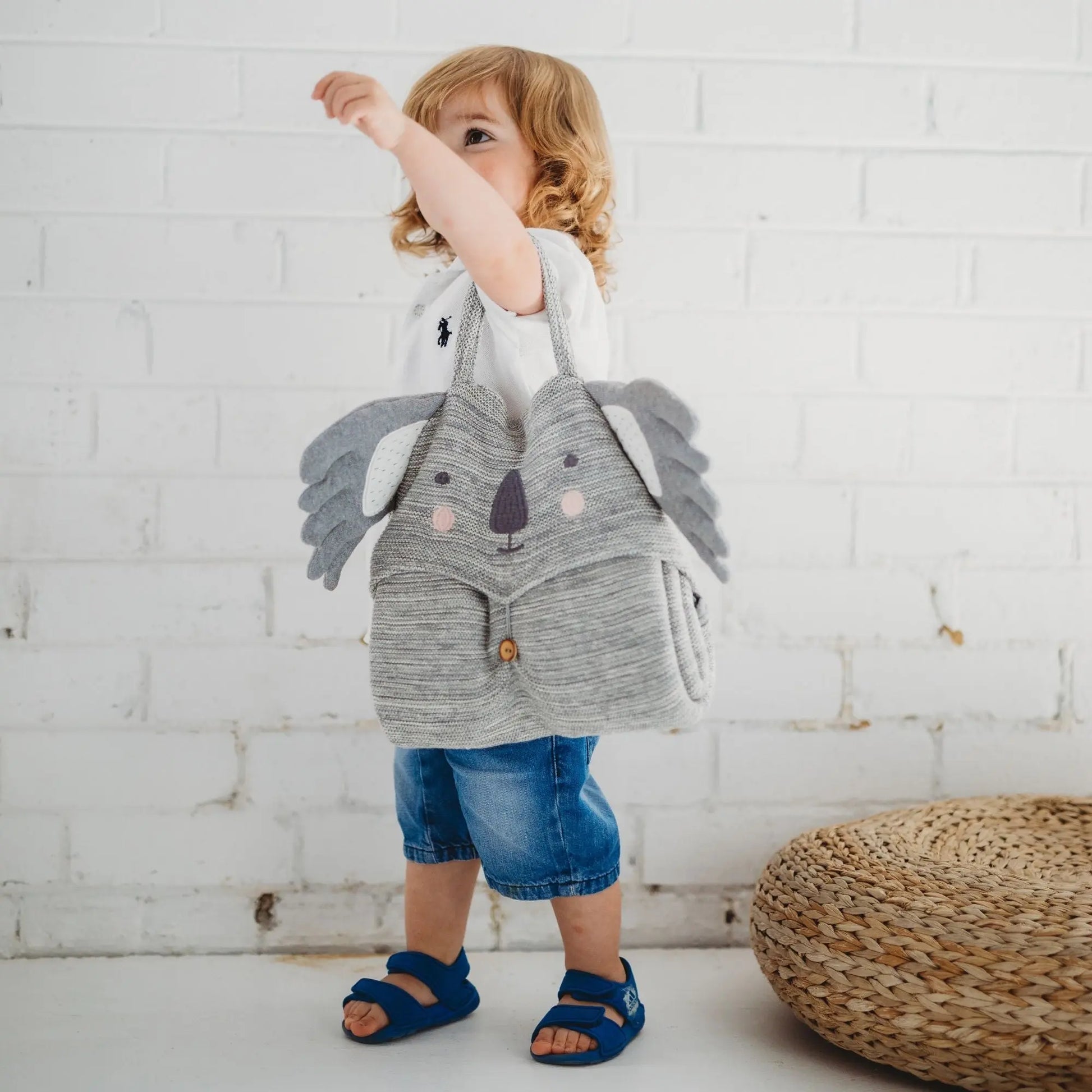 Di Lusso Living Clancy Koala Travel Blanket-Di Lusso-Baby Little Planet