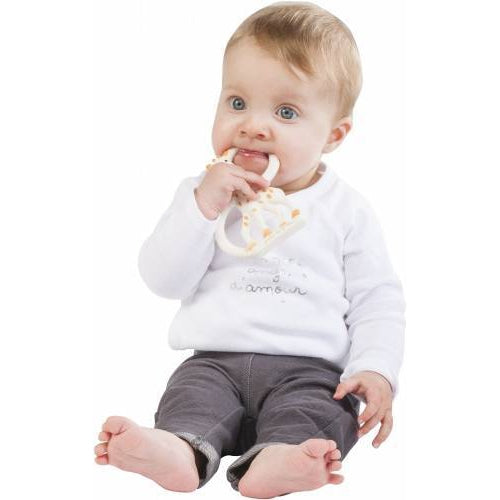 So Pure Teething Ring Soft-Feeding - Teether-Sophie | Baby Little Planet
