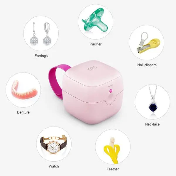 59S Mini Sterilizer box S6 for baby pacifier - Pink-Feeding - Sterilisers-59s | Baby Little Planet
