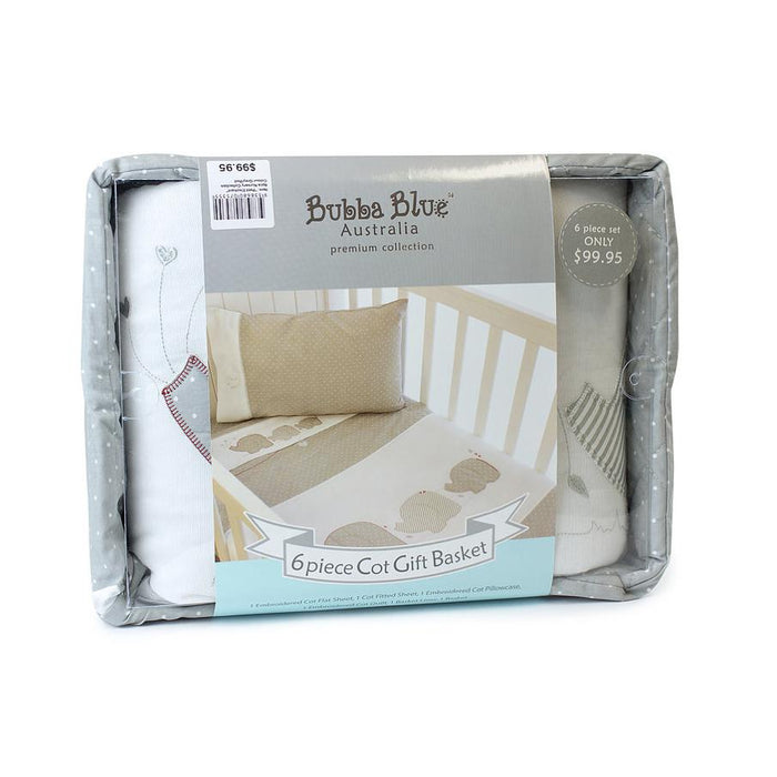 Bubba Blue Petit Elephant Cot Set-Bedtime - Blankets-Bubba Blue | Baby Little Planet