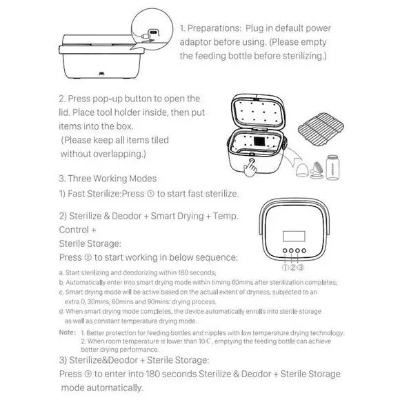 59S MULTI-PURPOSE UV STERILISATION CABINET - Pink-Feeding - Sterilisers-59s | Baby Little Planet