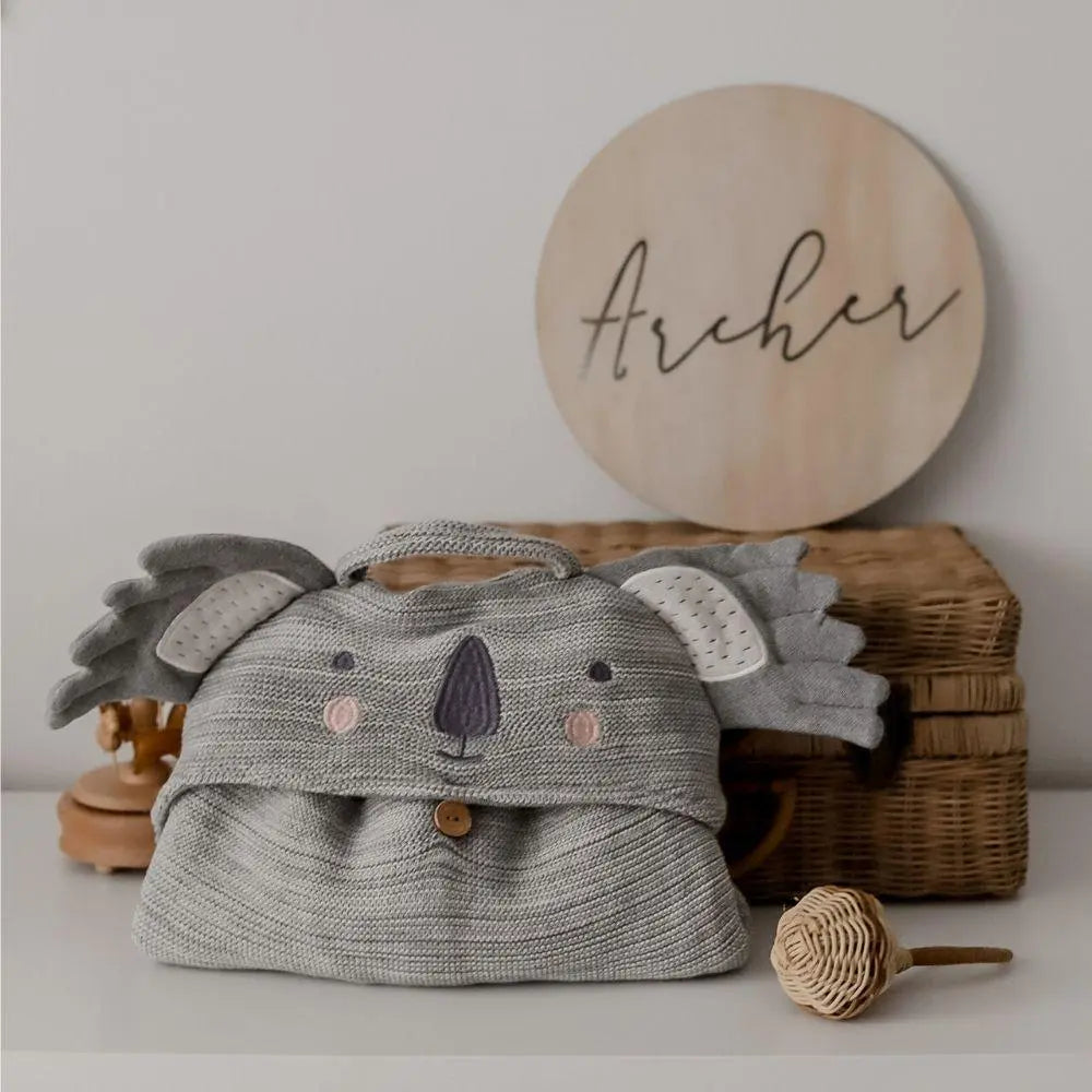 Di Lusso Living Clancy Koala Travel Blanket-Di Lusso-Baby Little Planet