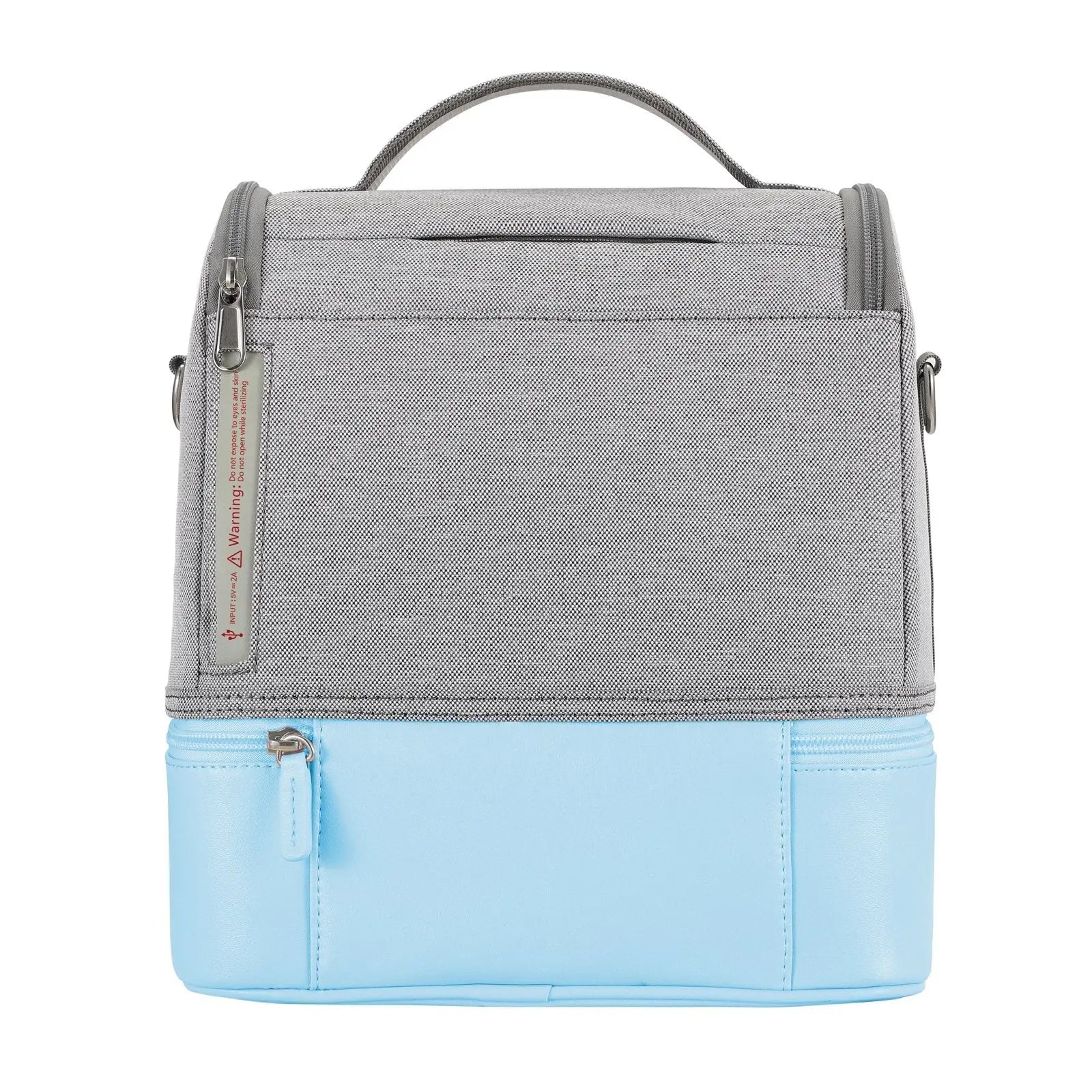 59S UV STERILISATION MUMMY BAG - White/Pink-Feeding - Sterilisers-59s | Baby Little Planet