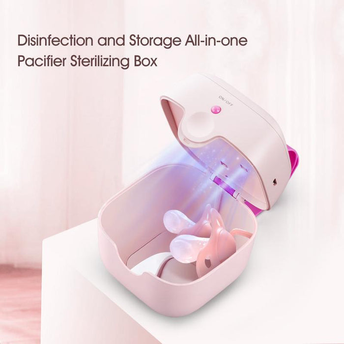 59S Mini Sterilizer box S6 for baby pacifier - Pink-Feeding - Sterilisers-59s | Baby Little Planet