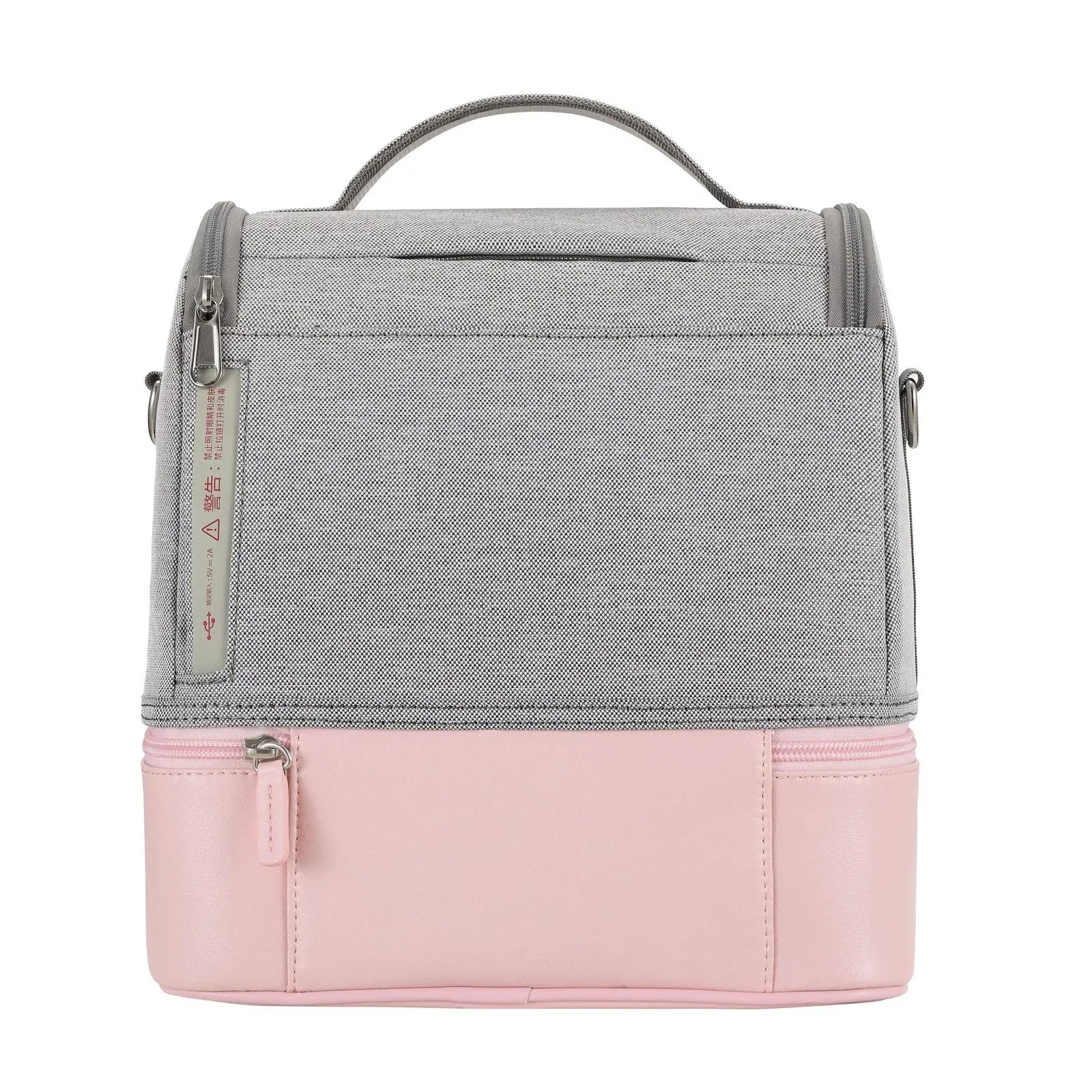 59S UV STERILISATION MUMMY BAG - White/Pink-Feeding - Sterilisers-59s | Baby Little Planet