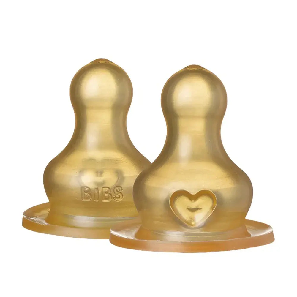 BIBS Latex Bottle Teats 2 Pack  