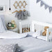 Troll Sun Bedside Bassinet with bassinet mattress-Nursery Furniture - Cots-Baby Little Planet Hoppers Crossing