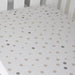 Little Turtle Baby Fitted Cot Sheet (Rect) Beige & Grey Spot-Bedtime - Cot Sheets-Little Turtle Baby | Baby Little Planet