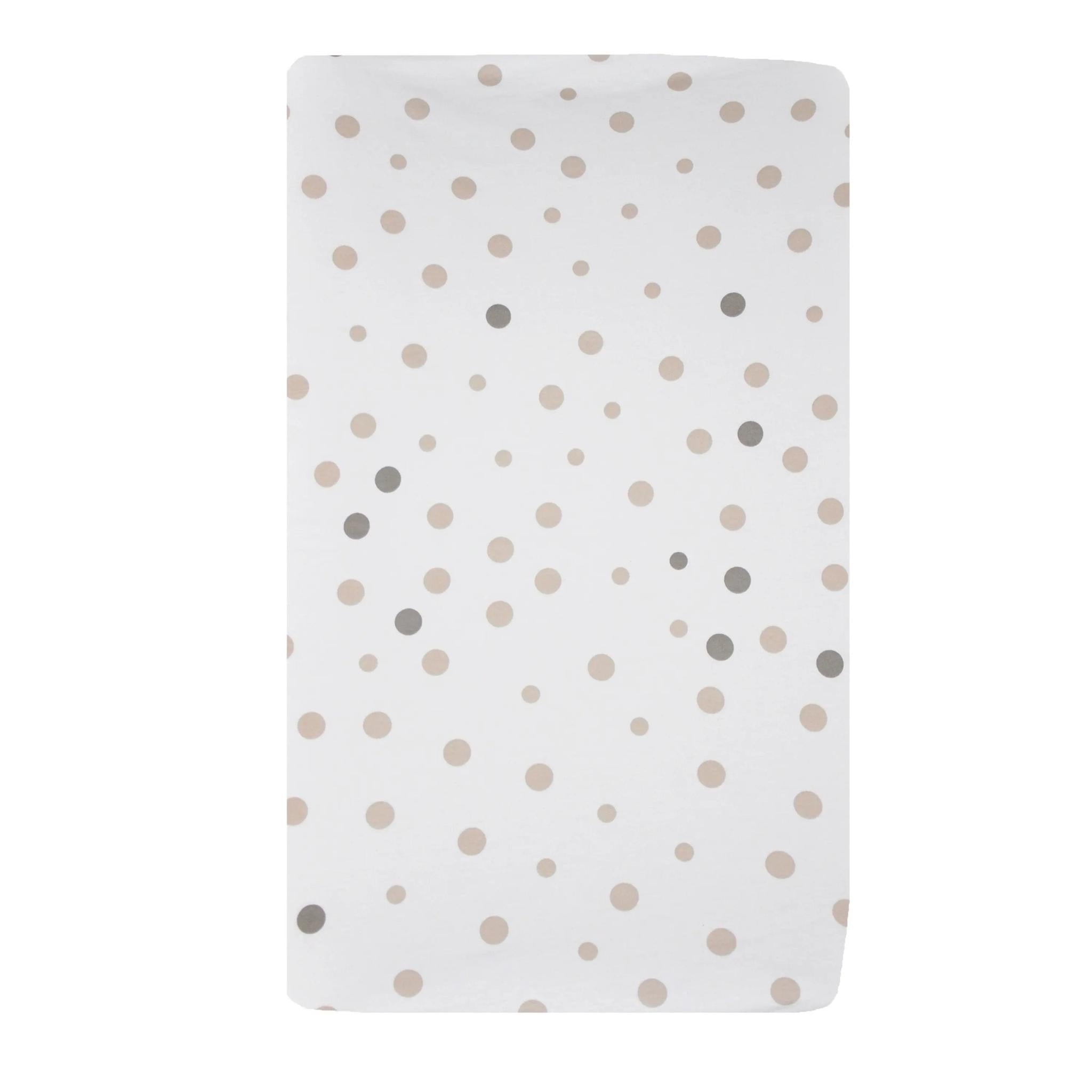 Little Turtle Baby Change Mat Cover Beige & Grey Spot-Nursery Furniture - Change Mats-Little Turtle Baby | Baby Little Planet