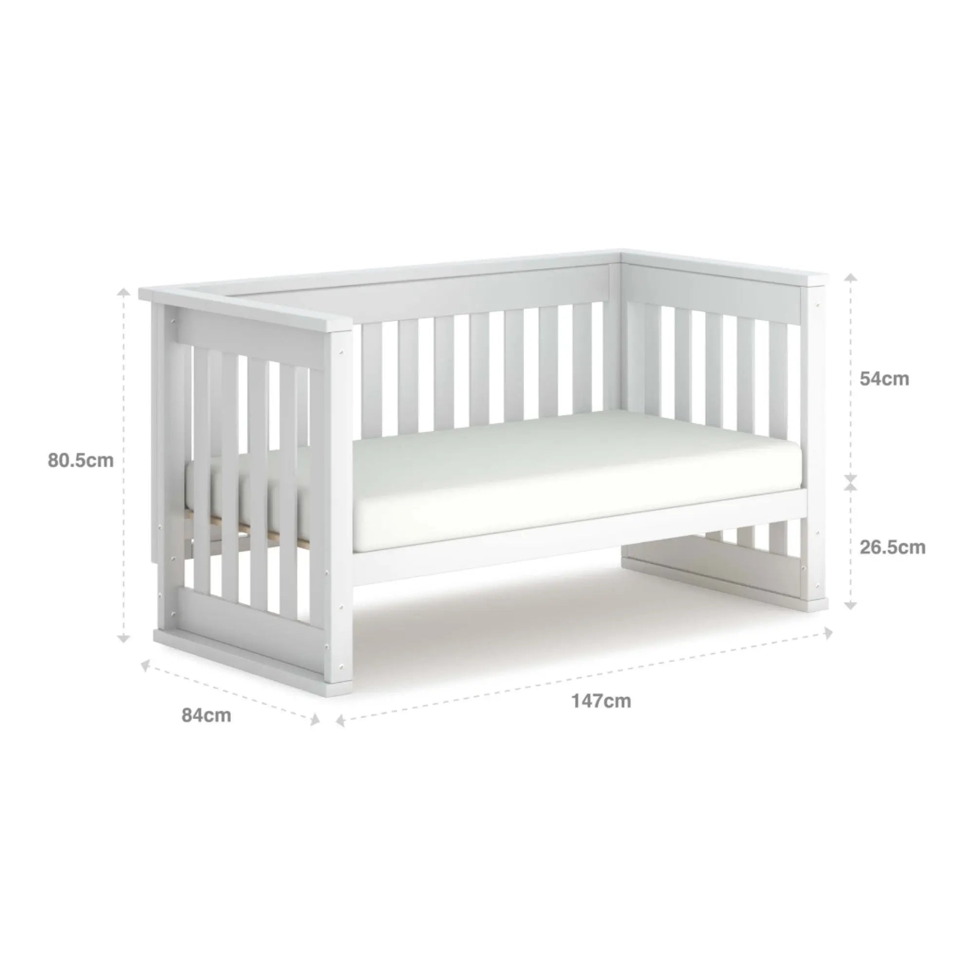 Boori Eton Convertible Plus Cot-Nursery Furniture - Cots-Baby Little Planet
