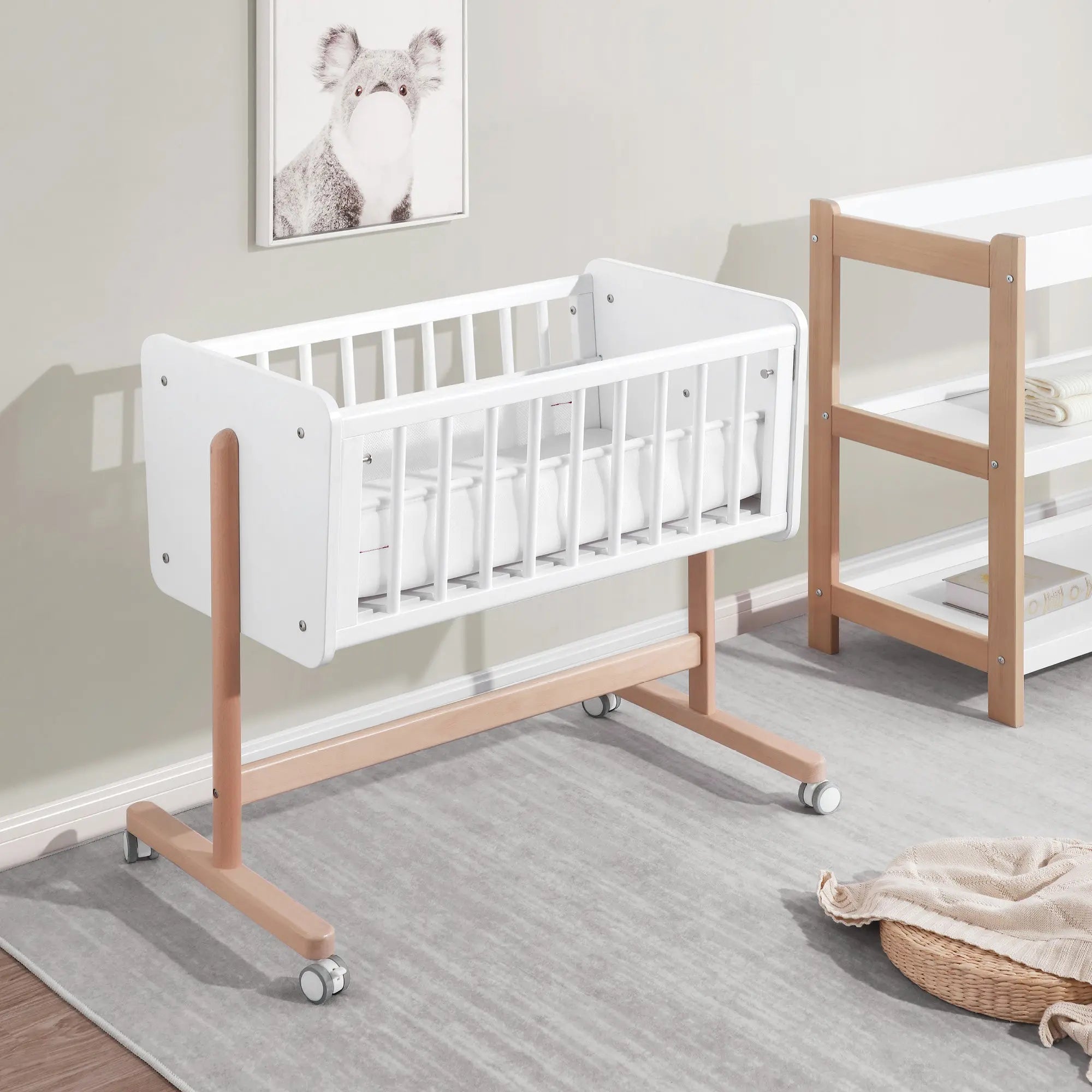Neat Bedside Sleeper (mattress included)-Nursery Furniture - Bassinets-Baby Little Planet