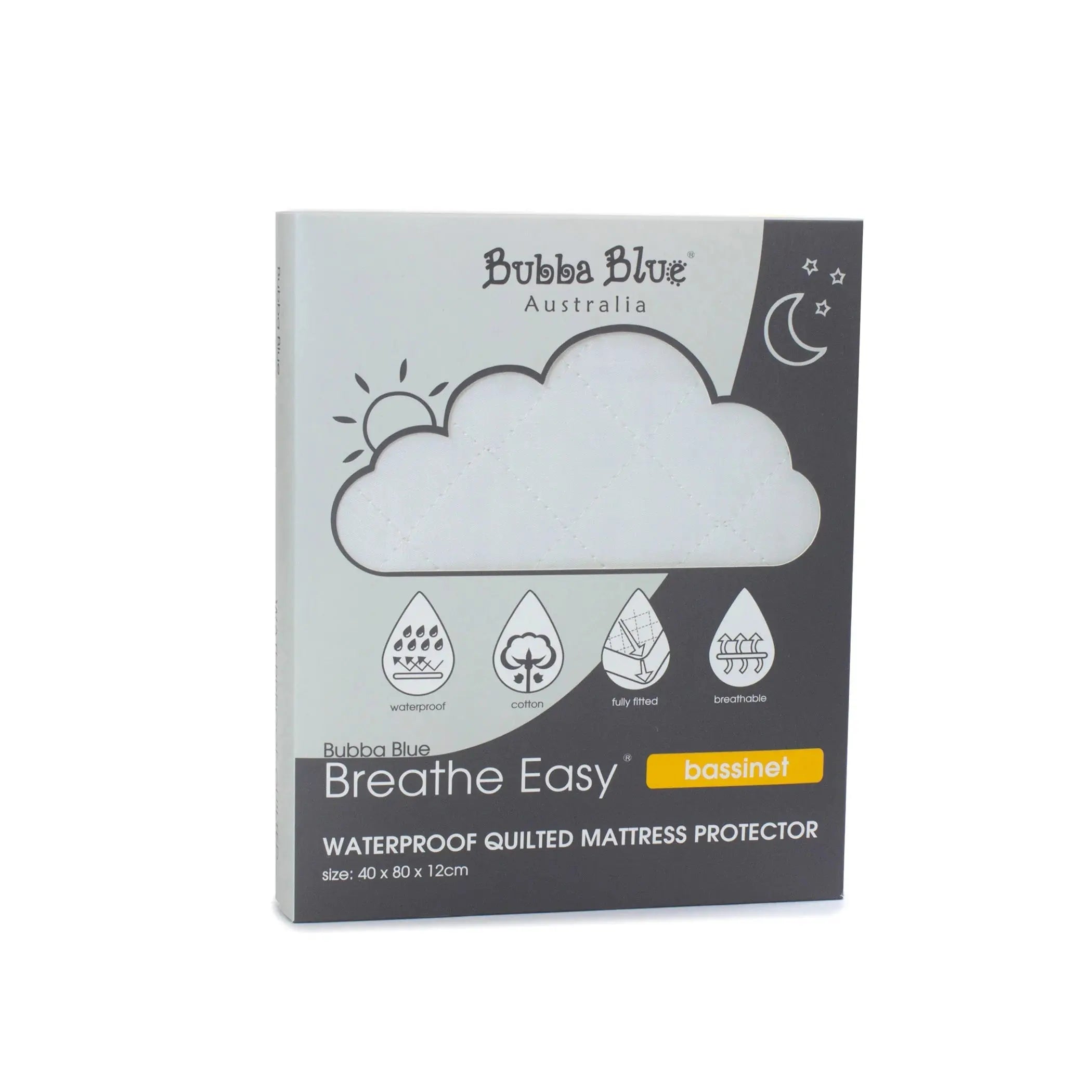 Bubba Blue Breathe Easy Waterproof Quilted Mattress Protector