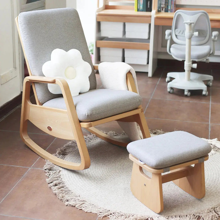Nursery rocking chair and footstool best sale