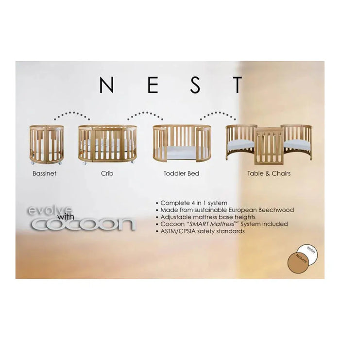 Cocoon top nest crib