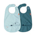 Done by Deer Bib with Velcro 2 Pack Deer Friends