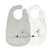 Done by Deer Bib with Velcro 2 Pack Deer Friends