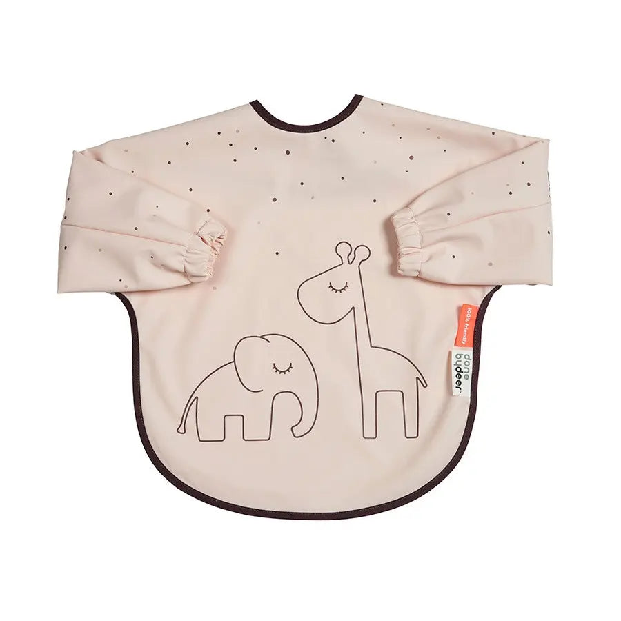Done by Deer Sleeved Bib Dreamy Dots