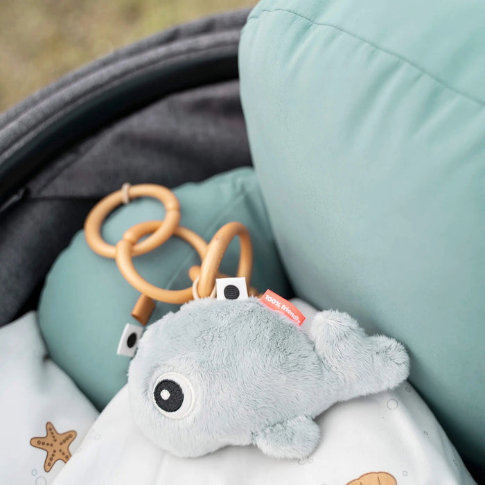 Done by Deer Tiny Sensory Rattle Wally Blue