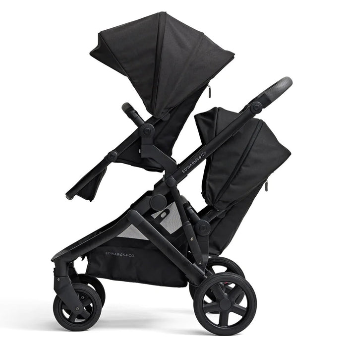 Double pram top with capsule