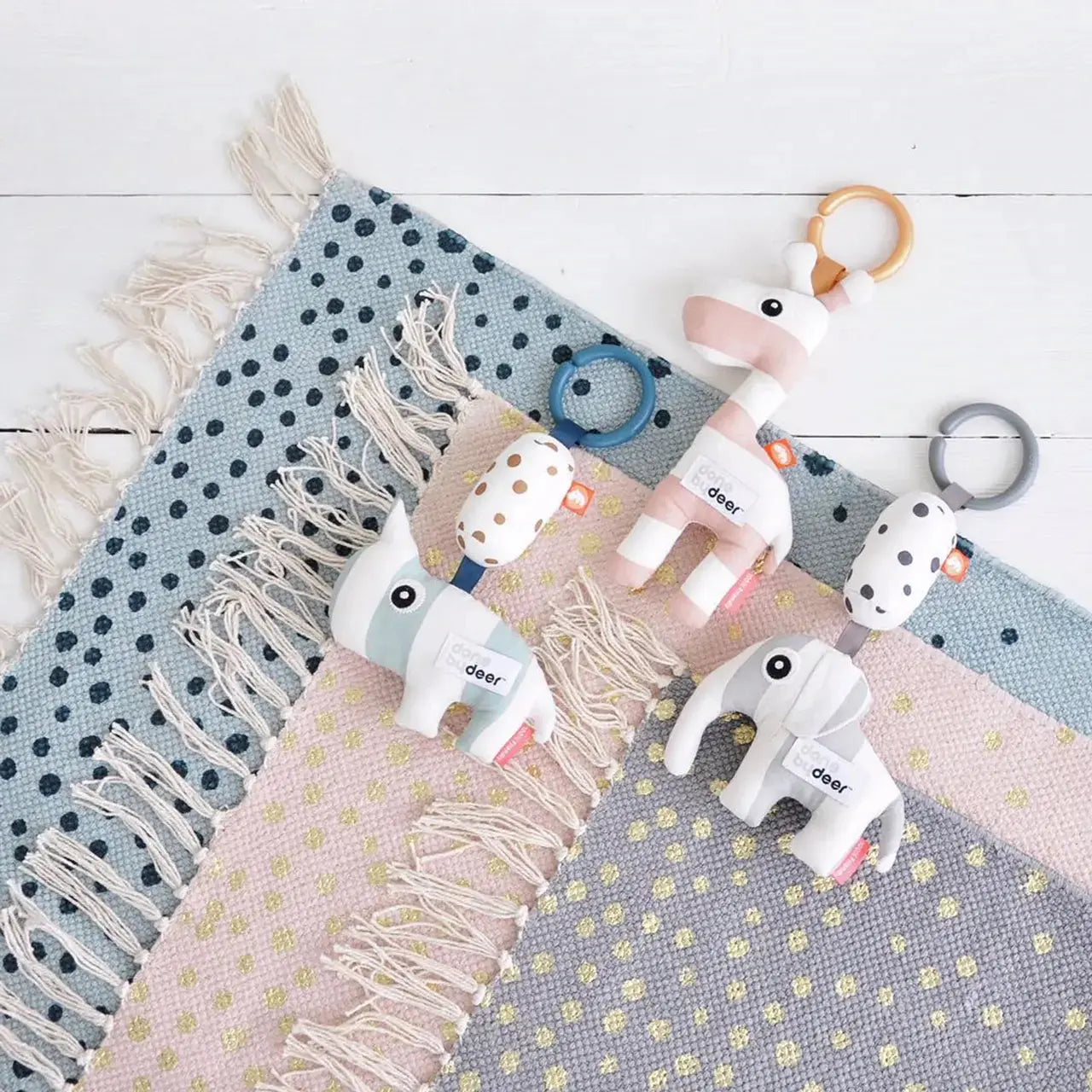 Done by Deer Baby To-Go Friend Rattle – Elphee  