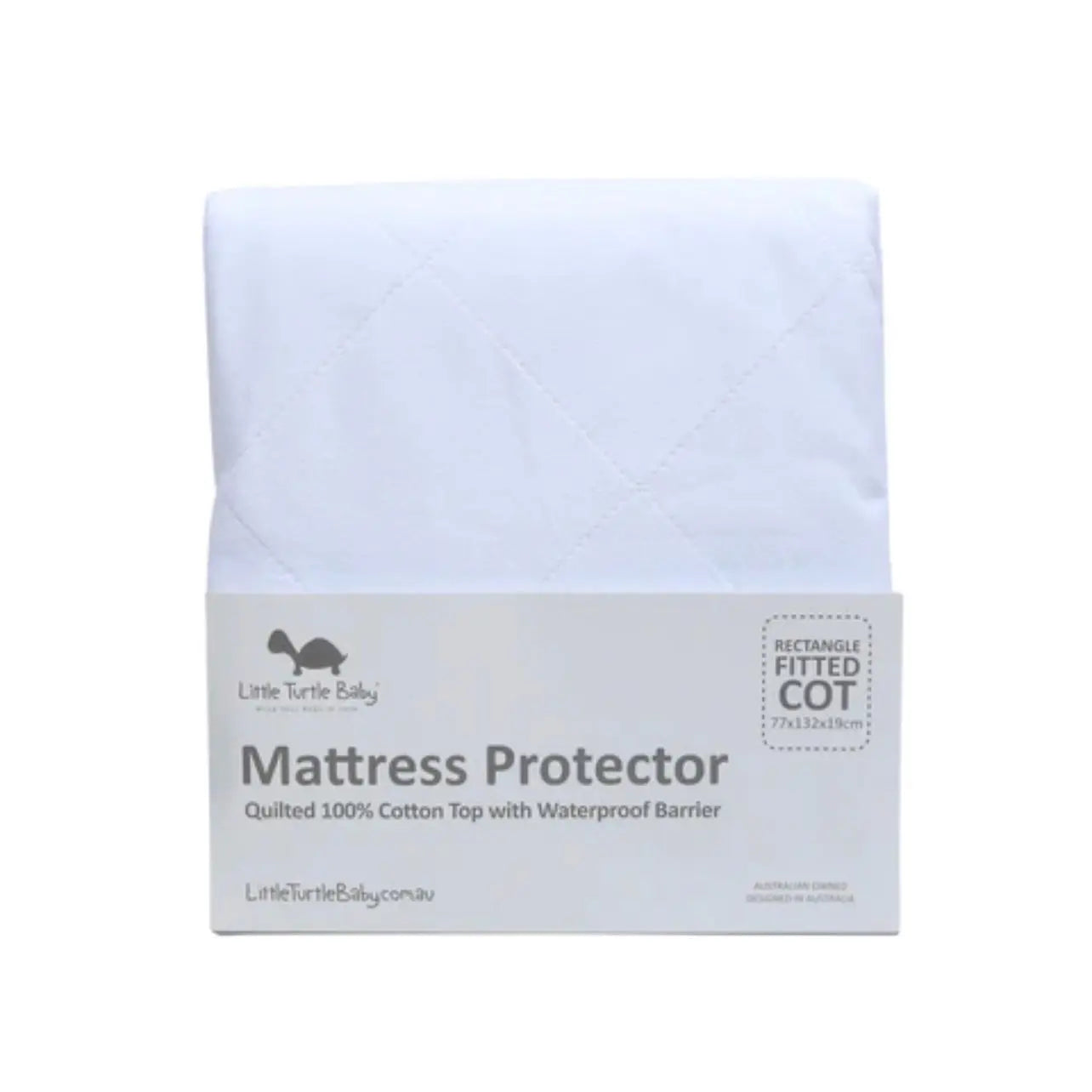 Little Turtle Baby Fitted Mattress Protector (Rectangle)