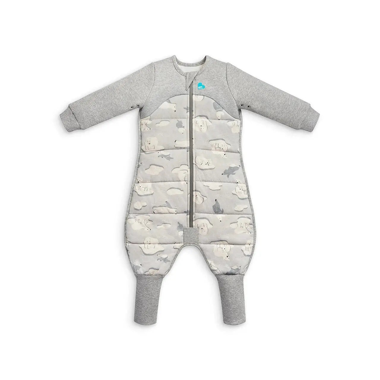 Love to Dream Sleep Suit - 3.5 Tog -  South Pole Grey  