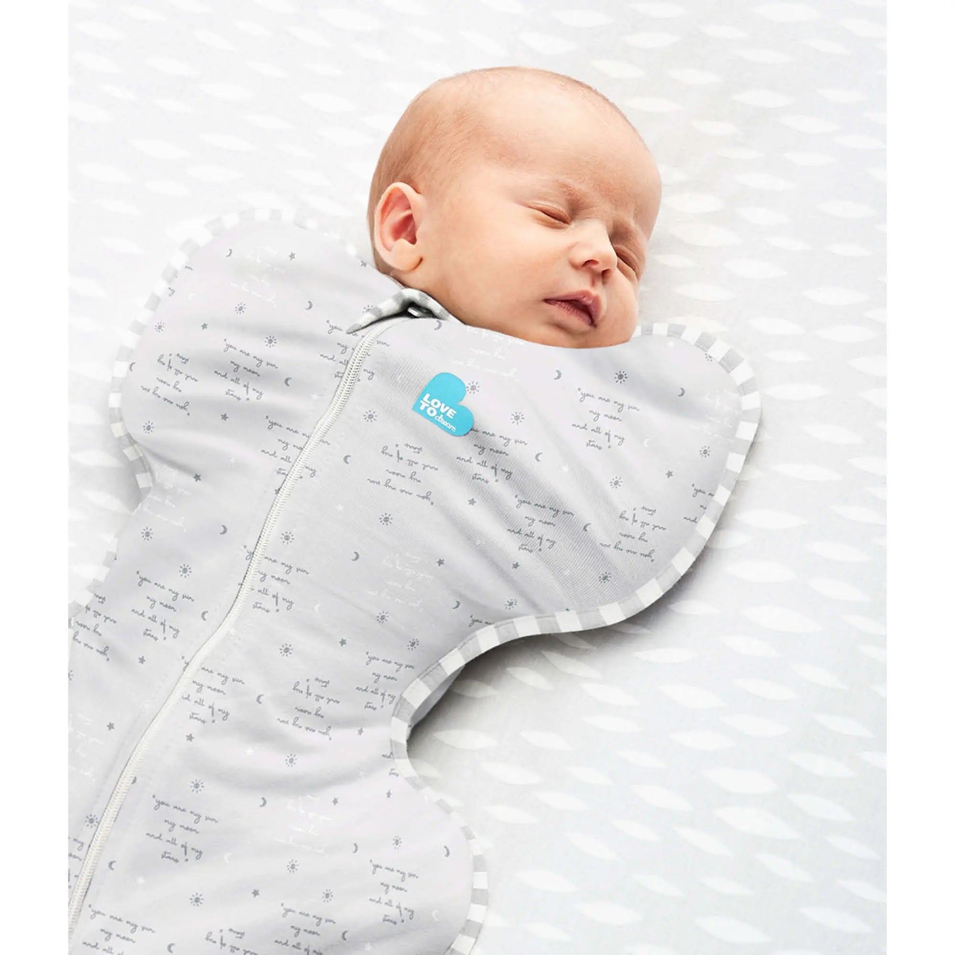 Love to Dream Swaddle Up Lite 0.2 Tog - You Are My Grey  