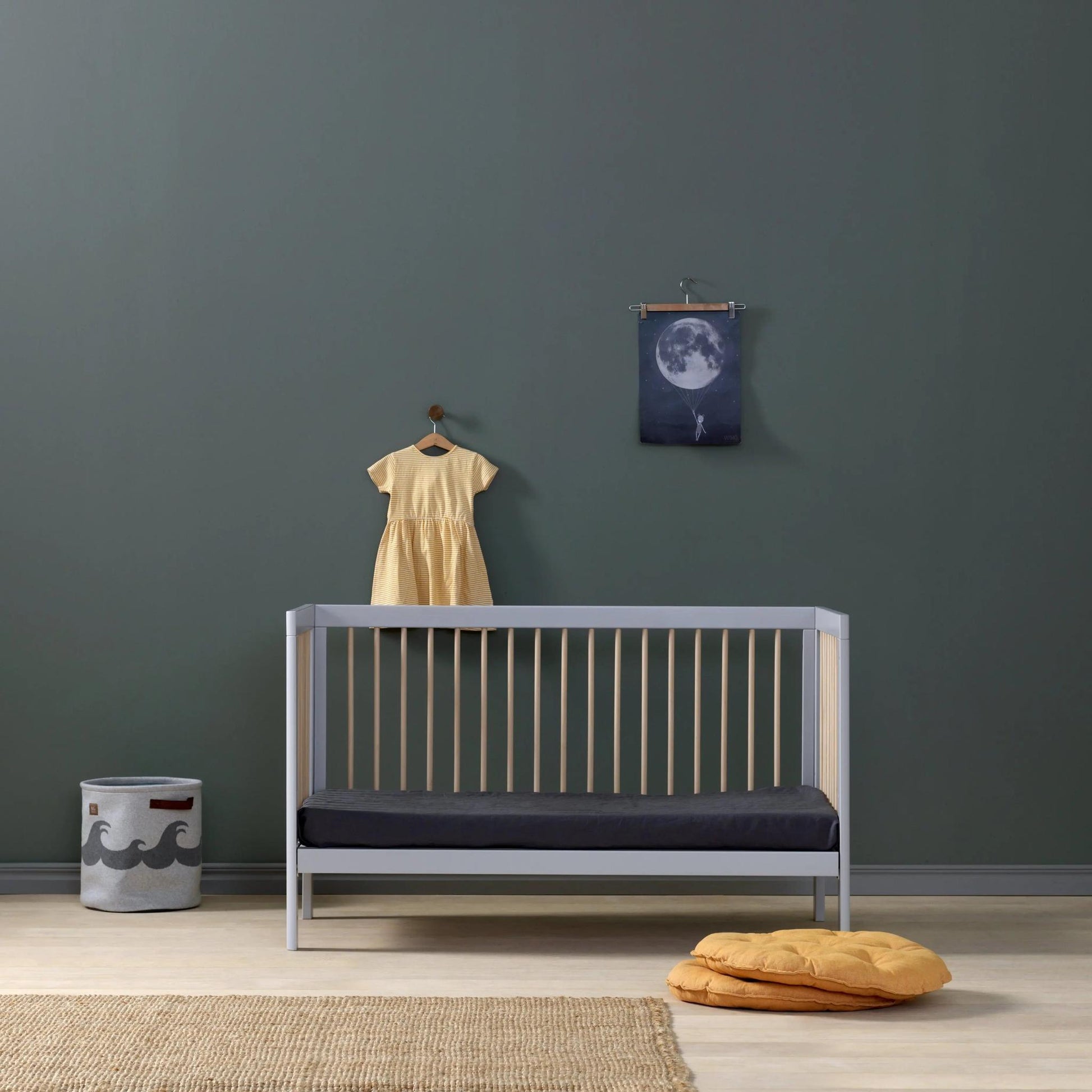 Troll Lukas Two Tone Cot-Nursery Furniture - Cots-Baby Little Planet Hoppers Crossing