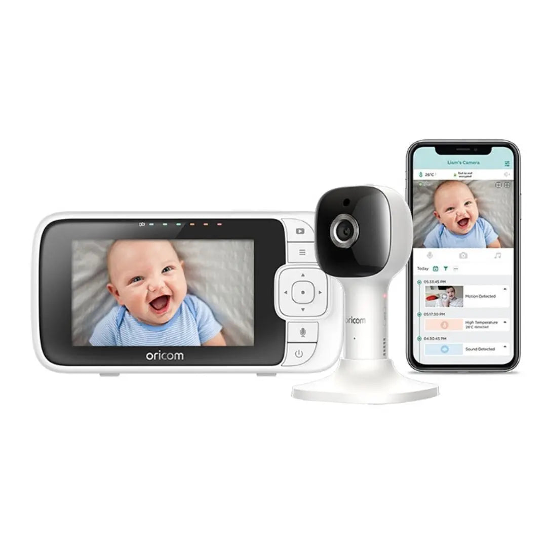 Oricom OBH430 Smart 4.3 WiFi Video Baby Monitor With Remote Access  