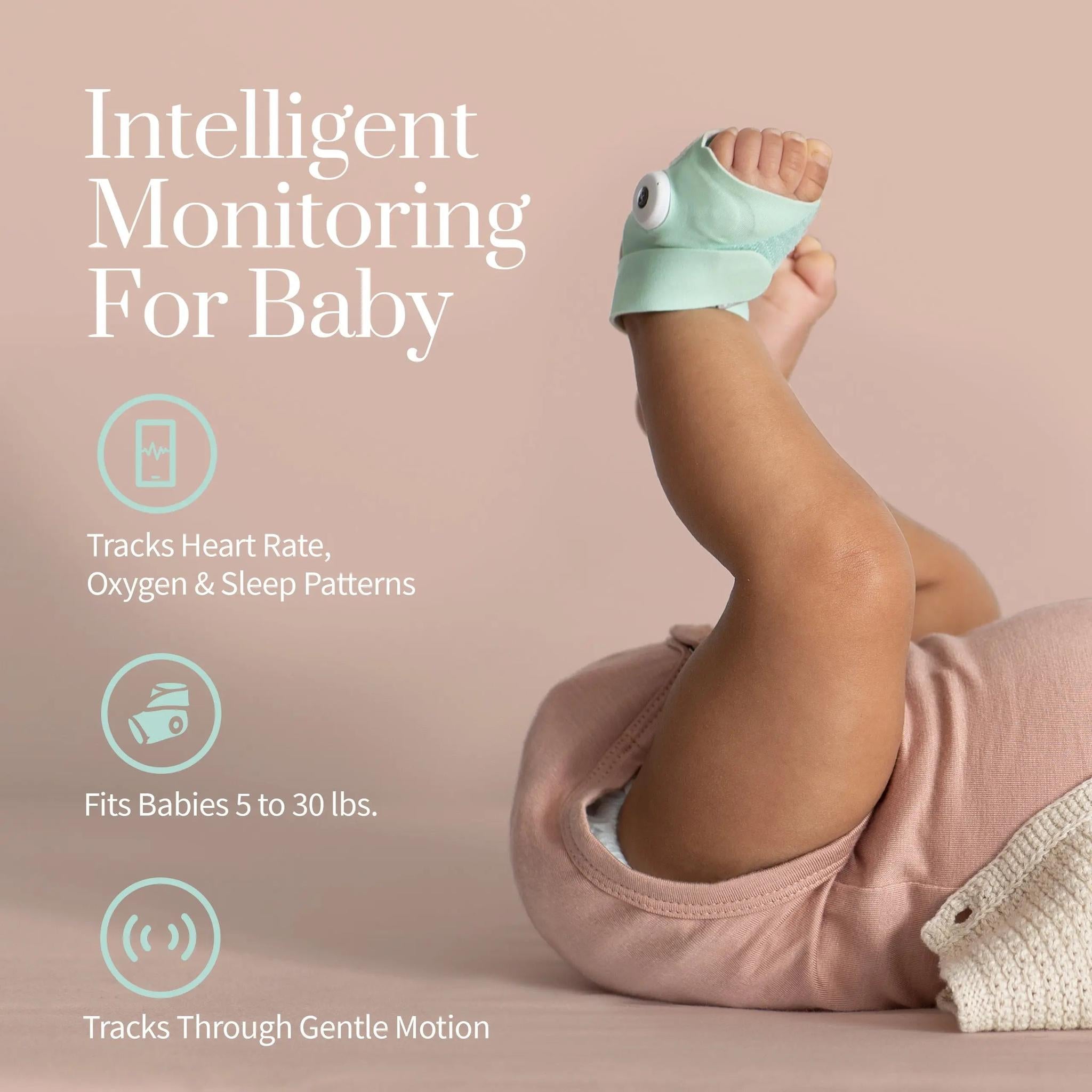 Owlet Smart Sock 3 Baby Monitor-House Safety - Baby Monitors-Baby Little Planet Hoppers Crossing