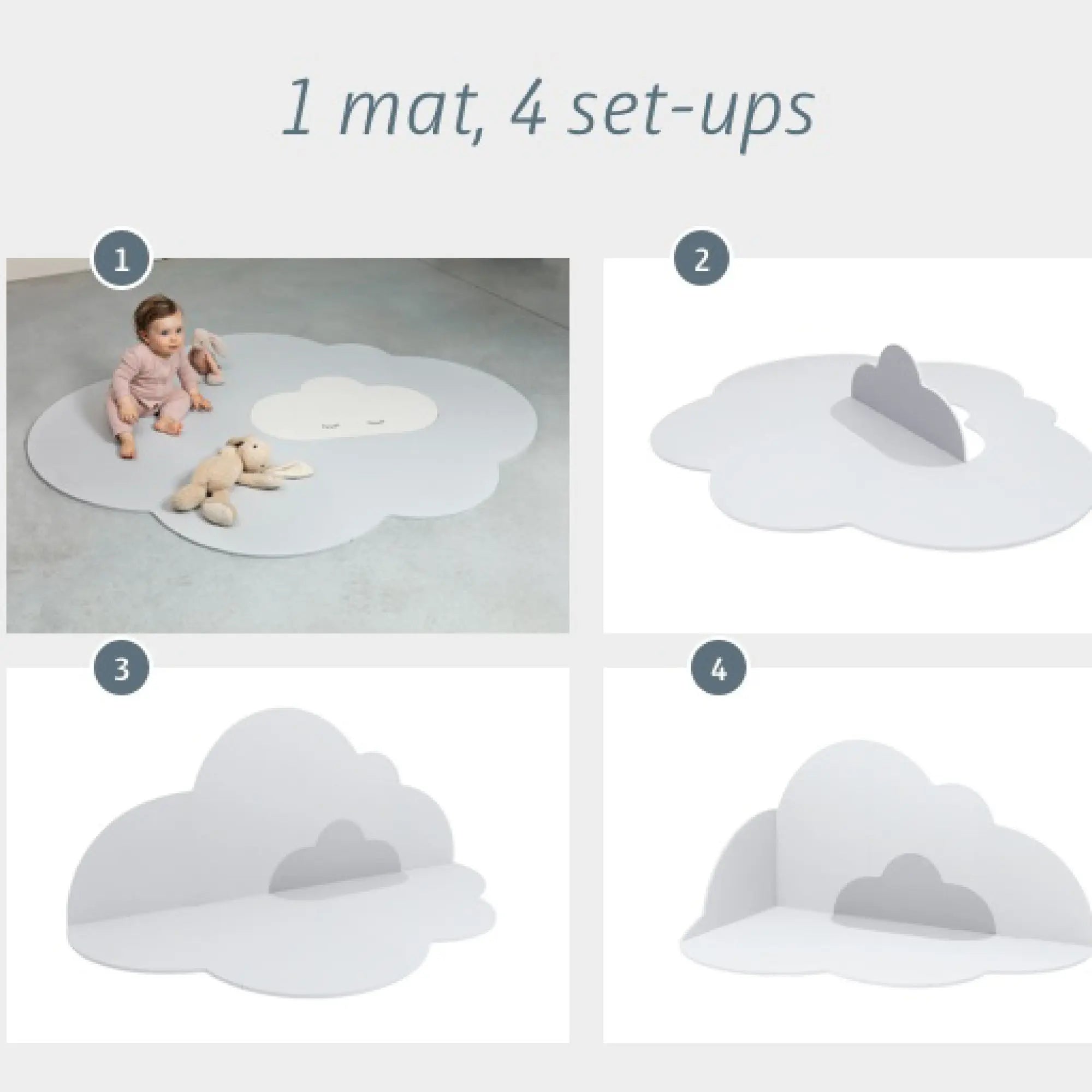 Quut Head in the Clouds Playmat Large-Playtime - Mat Gym-Baby Little Planet