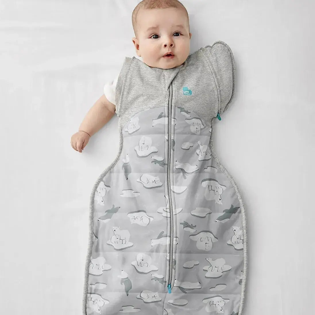 Love to Dream Swaddle Up Transition Bag Extra Warm 3.5 Tog - South Pole Grey  
