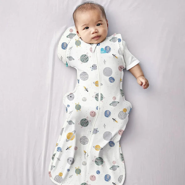 Love to Dream Swaddle Up Transition Bag Lite 0.2 Tog Space Print - Designer Collection
