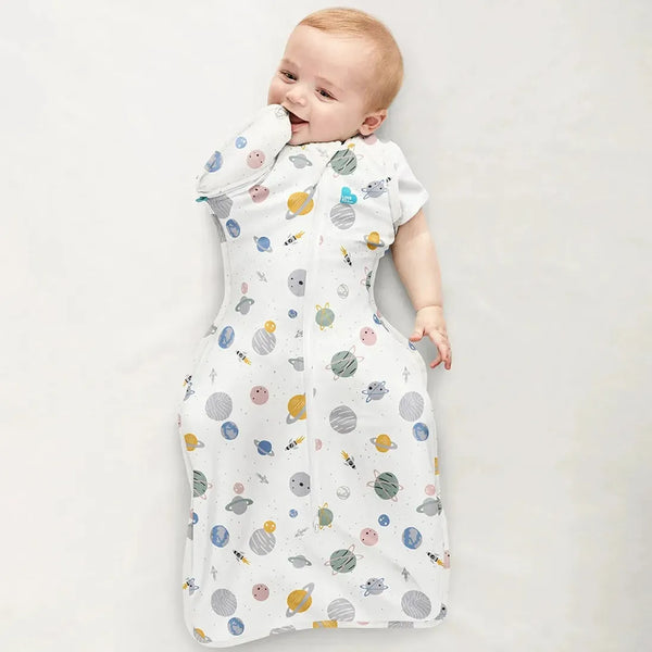 Love to Dream Swaddle Up Transition Bag Lite 0.2 Tog Space Print - Designer Collection