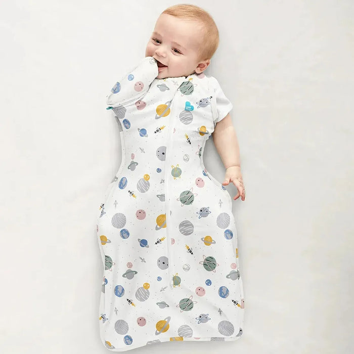 Love to Dream Swaddle Up Transition Bag Lite 0.2 Tog Space Print - Designer Collection