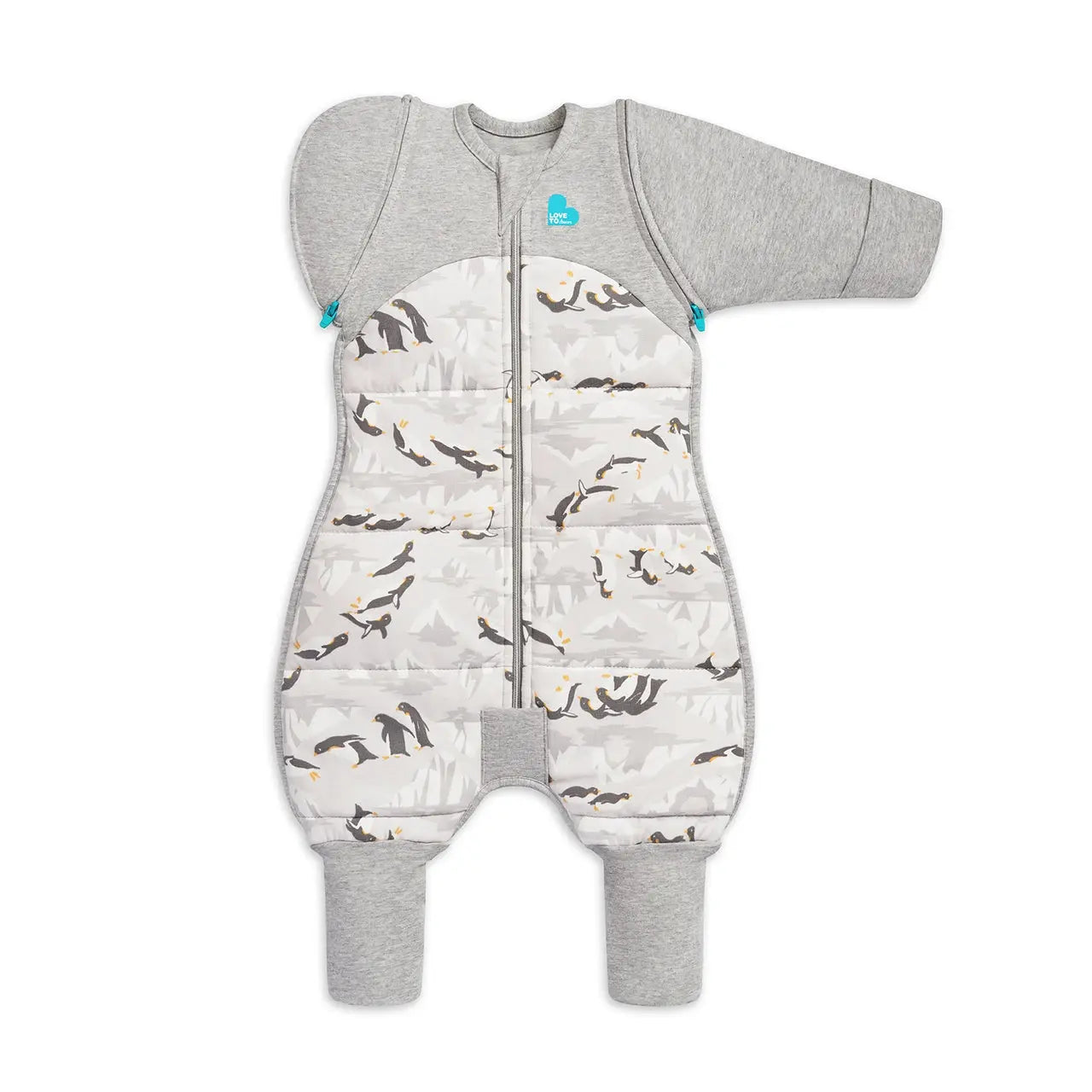 Love to Dream Swaddle UP Transition Suit Extra Warm 3.5 Tog - Penguin Parade Grey  