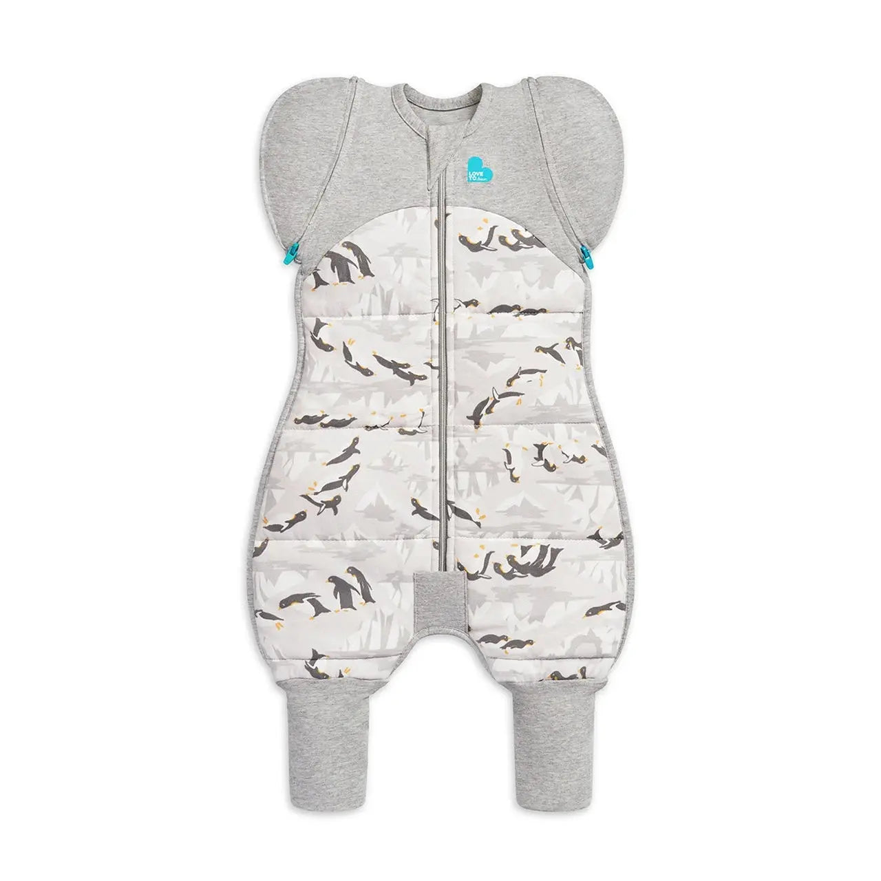 Love to Dream Swaddle UP Transition Suit Extra Warm 3.5 Tog - Penguin Parade Grey  